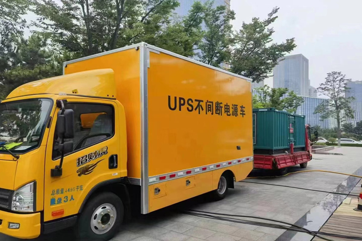 昌化镇发电机租赁施工现场